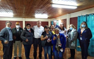 Reunión con junta de vecinos en San Carlos de Purén.